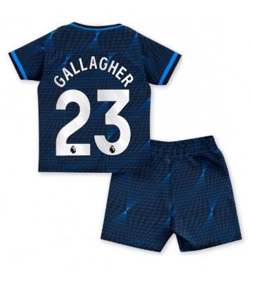 Chelsea Conor Gallagher #23 Bortaställ Barn 2023-24 Kortärmad (+ Korta byxor)